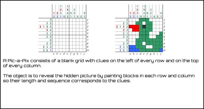 Pic-a-Pix How To Play Page 12