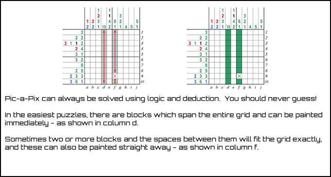 Pic-a-Pix How To Play Page 4