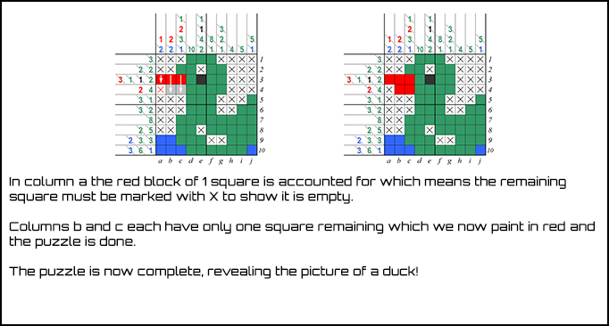 Pic-a-Pix How To Play Page 10